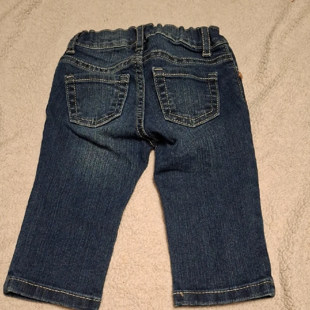 The Children's Place Blue Straight Cut Jeans with Adjustable Waist